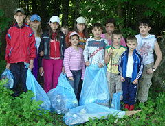 Сбор мусора на экотропе