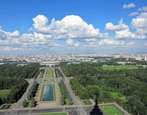 Панорама Москвы из окон геофака