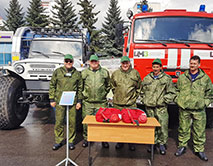 ДПК заповедника на смотре 14 апреля в г. Курчатов. Фото Д. Рыжкова