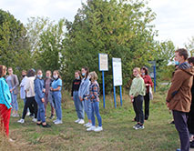 Первая экскурсия студентов в заповедник в новом учебном году