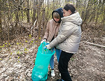 Как эковолонтеры Селиховской СОШ помогали заповеднику