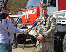 Тренировка по ликвидации природных пожаров