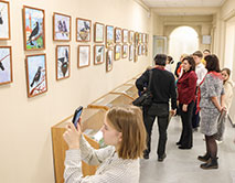 Открытие выставки детского рисунка «Грач - птица 2025 года»