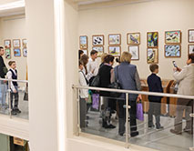 Открытие выставки детского рисунка «Грач - птица 2025 года»