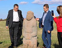 Губернатор Курской области Александр Хинштейн посетил заповедник